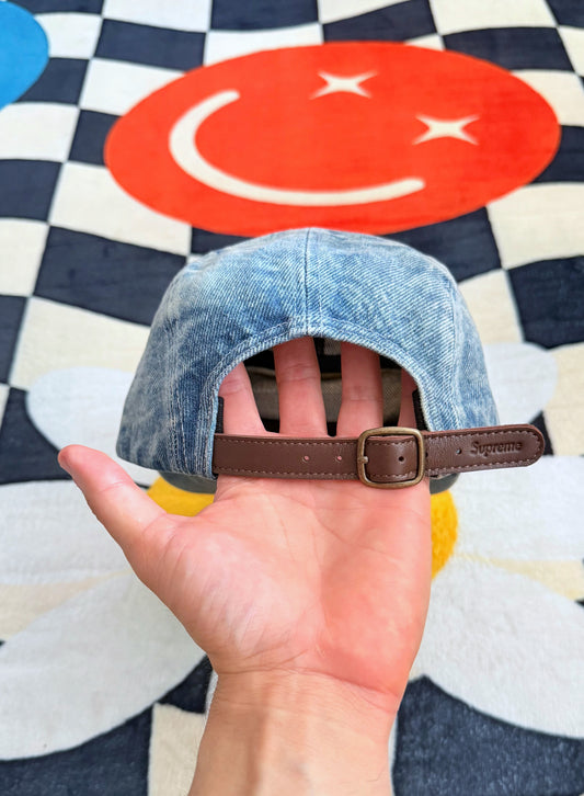 Supreme Washed Chino Twill Camp Cap – Blue Denim
