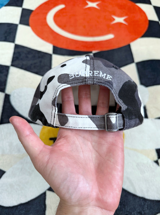 Supreme pigment canvas S logo – military