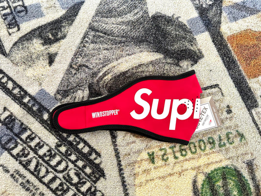 SUPREME LOGO FACEMASK RED