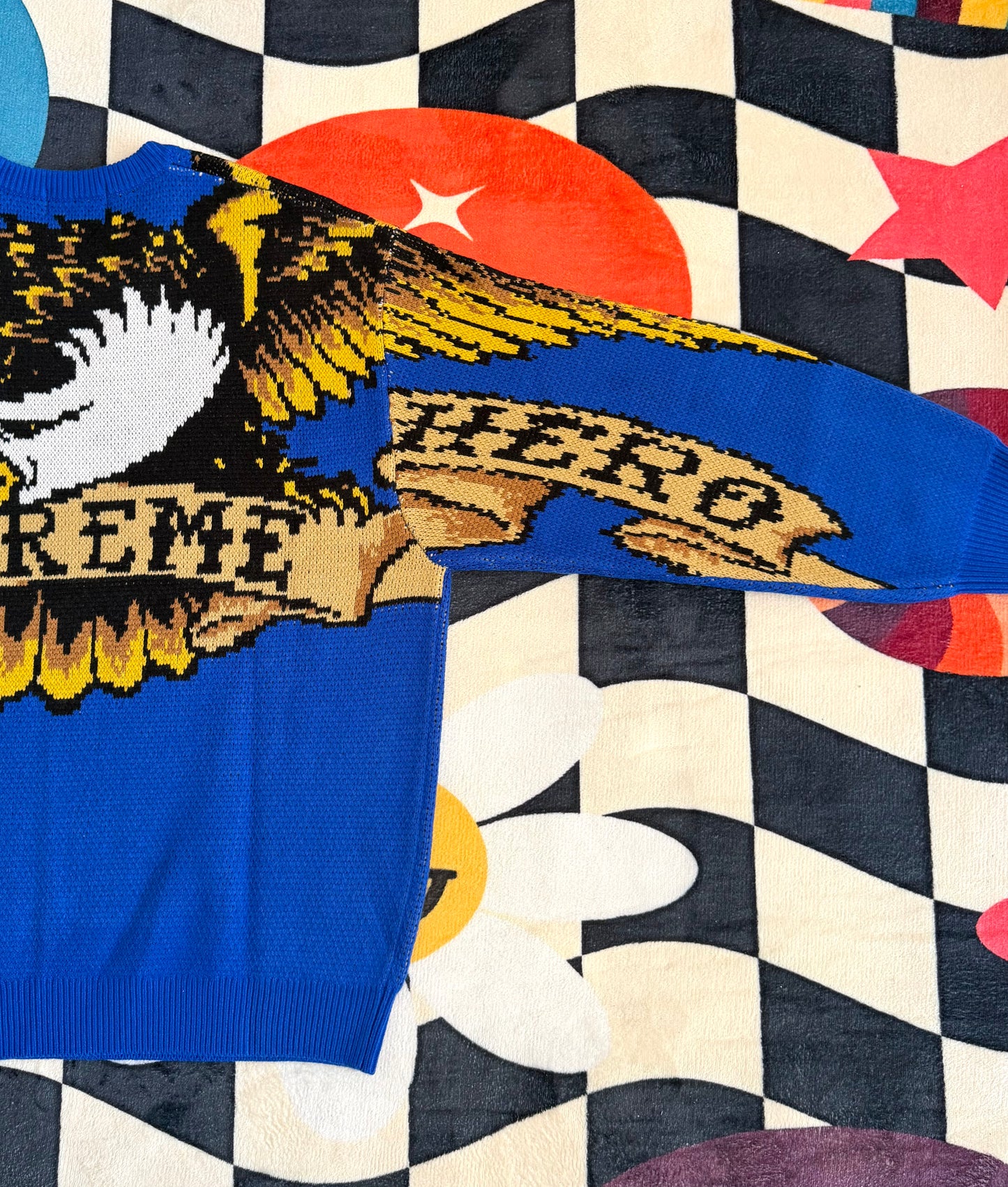 Antihero eagle sweater blue