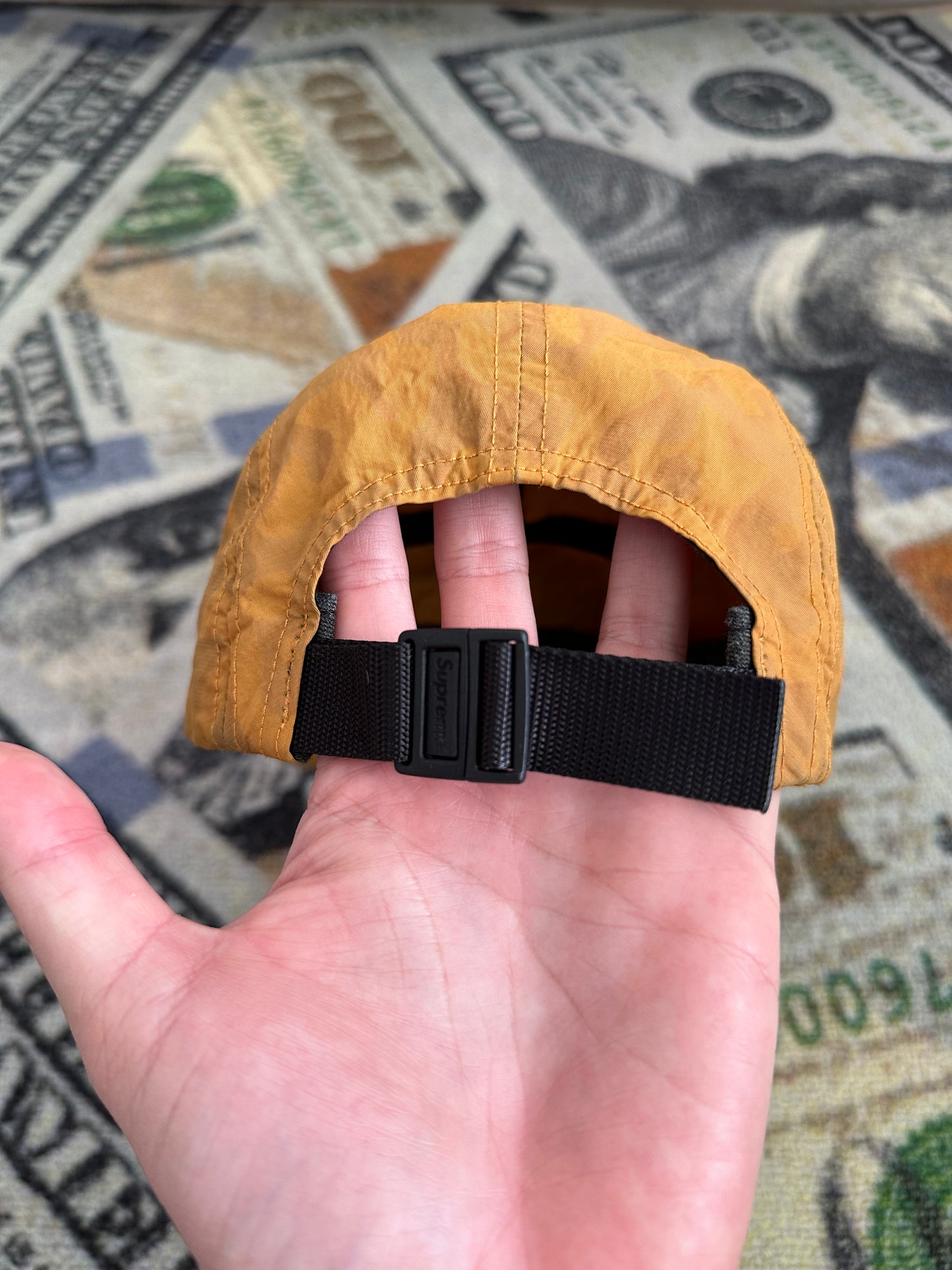 Supreme Overdyed Camo Nylon Camp Cap