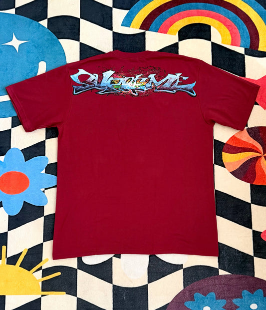 Supreme Tag Tee Red