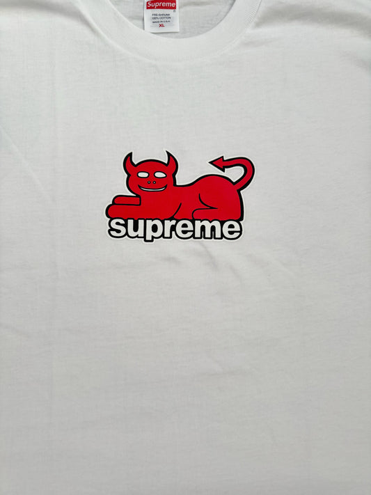 Supreme x Toy Machine Devil Cat Tee – White