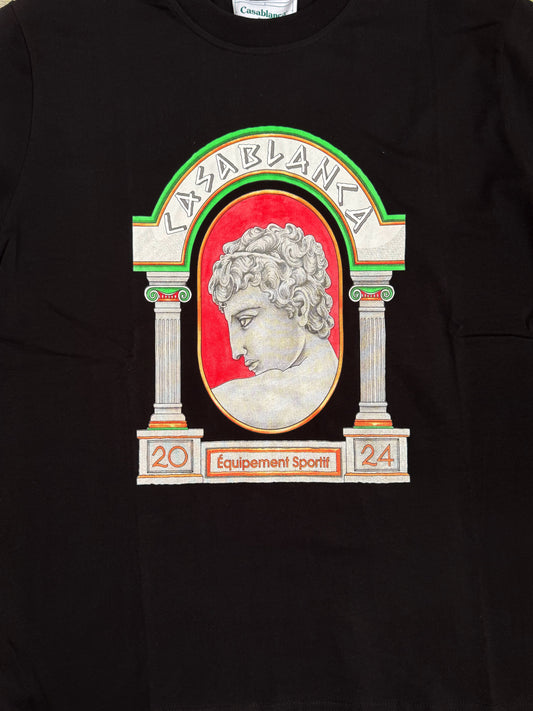 Casablanca La Médaille Printed Cotton T-Shirt