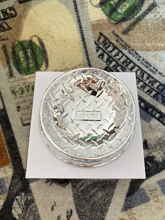 Supreme Diamond Plate Dog Bowl