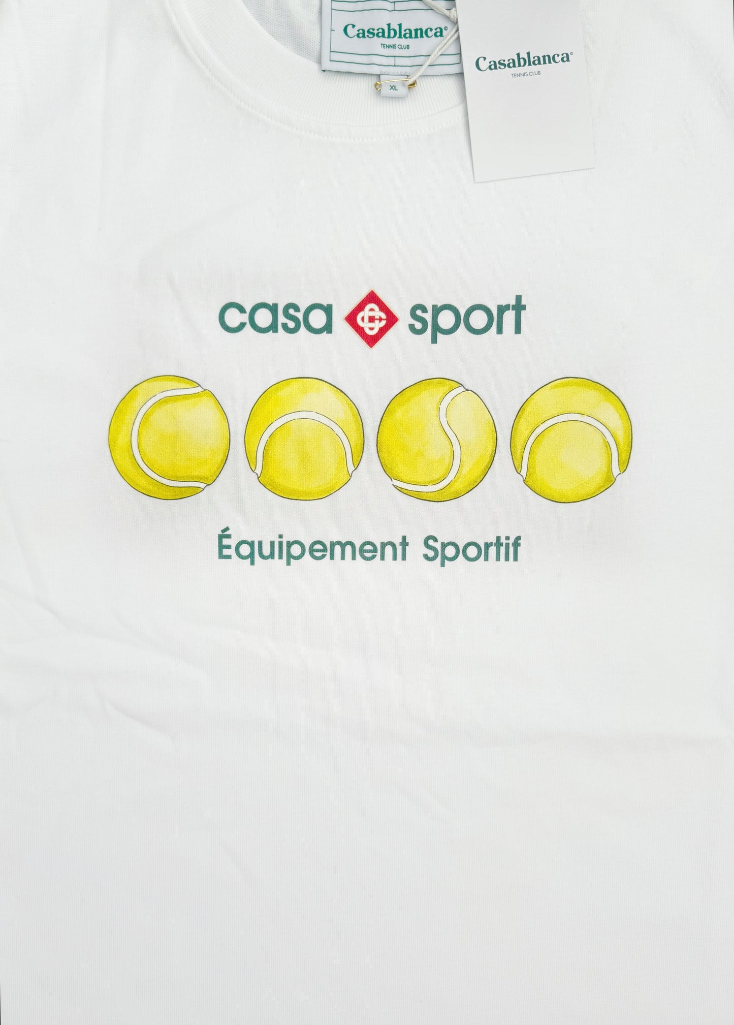 Casablanca Casa Sport Tennis Balls Printed T-Shirt