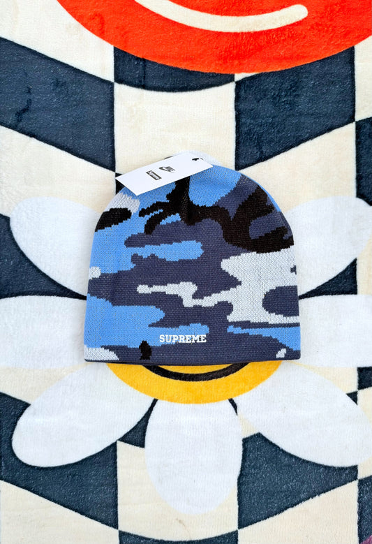 Supreme x Nike Oval Beanie – Blue Camo
