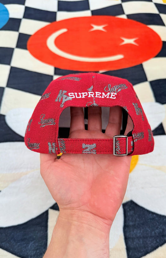 Supreme Monogram 6-Panel Red