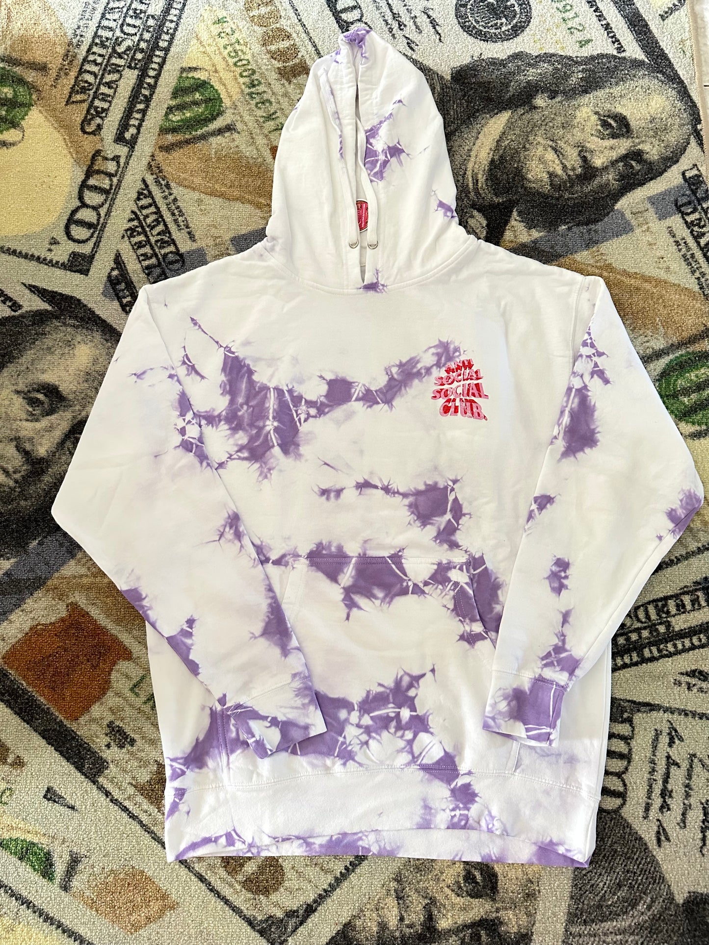 Anti Social Social Club Phaneritic Purple Tie Dye Hoodie