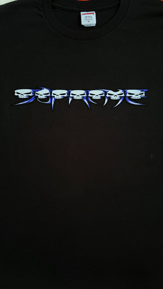 Supreme Skulls Spellout Tee – Black