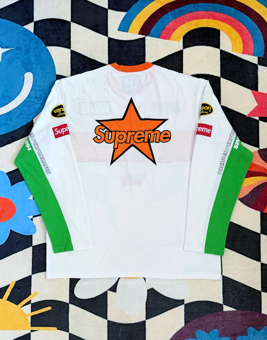Supreme x Vanson Leathers L/S Top White SS26