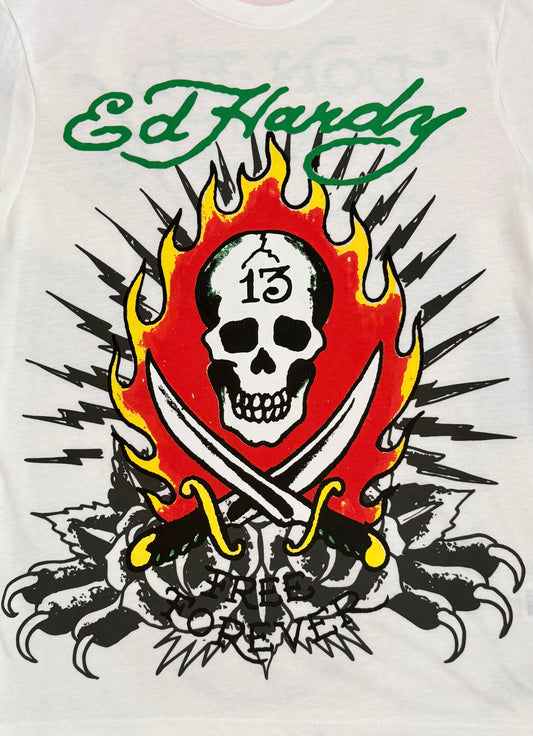 Ed Hardy 13 Skull Tee