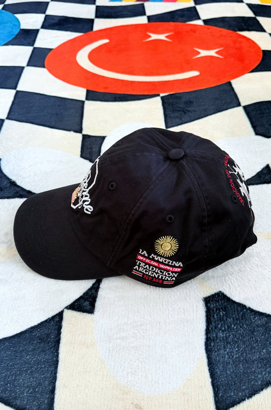 Supreme x La Martina x Jacob & Co.  6-Panel Black