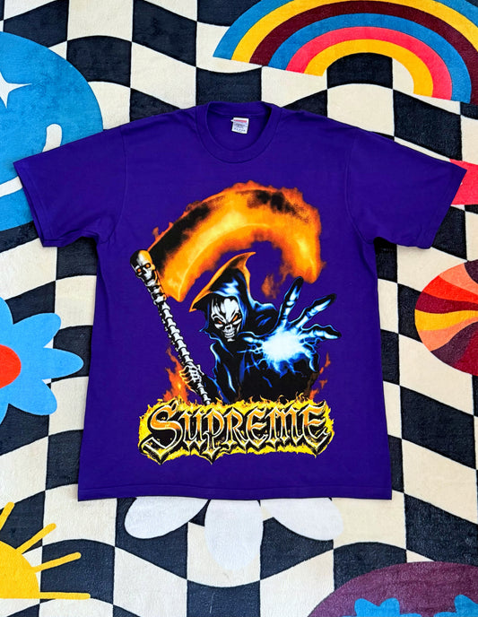 Supreme Grim Reaper Tee — Purple