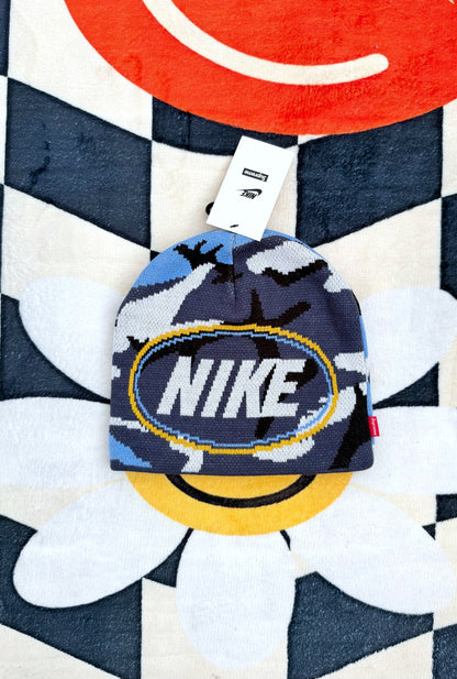 Supreme x Nike Oval Beanie – Blue Camo