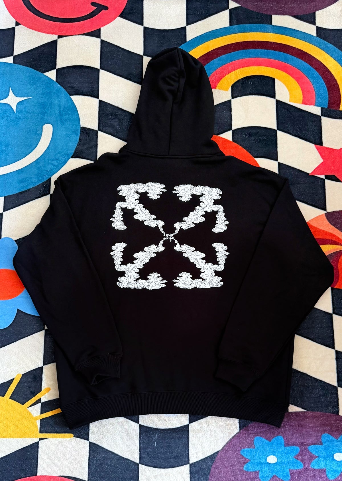 Off-White Cloud Arrow Skate Hoodie – Black/White