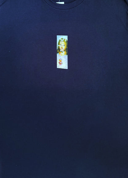 Supreme Prayer Card Box Logo Tee – Navy