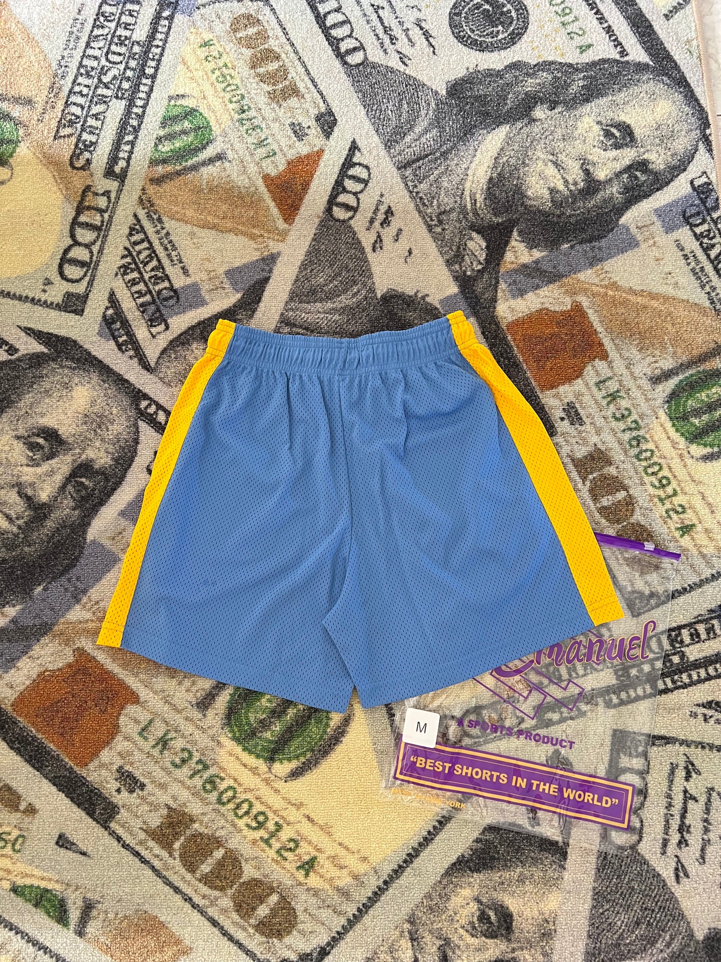 Eric Emanuel EE Basic Short Blue Yonder Varsity Yellow