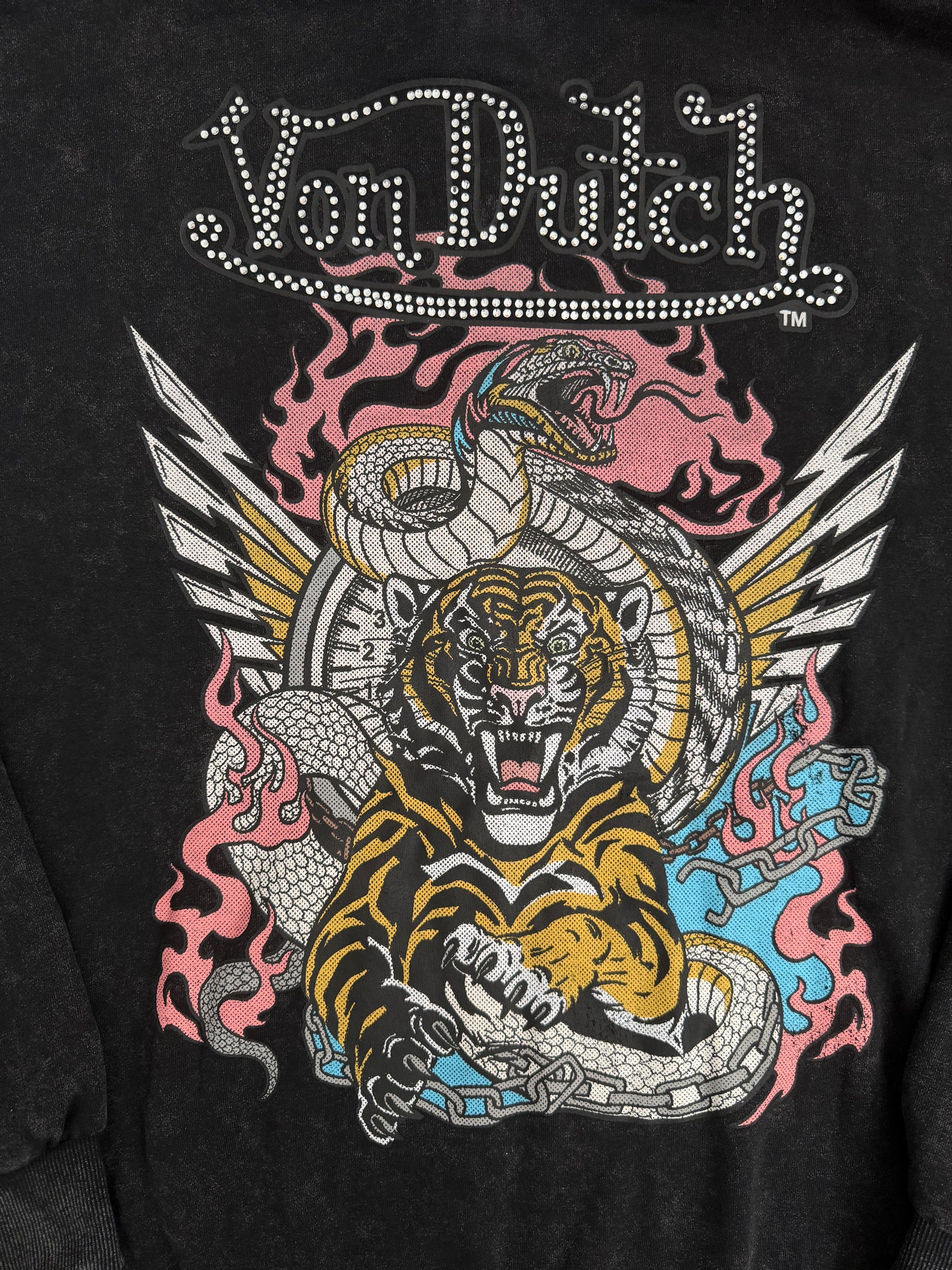 Von Dutch Distressed Black Cap