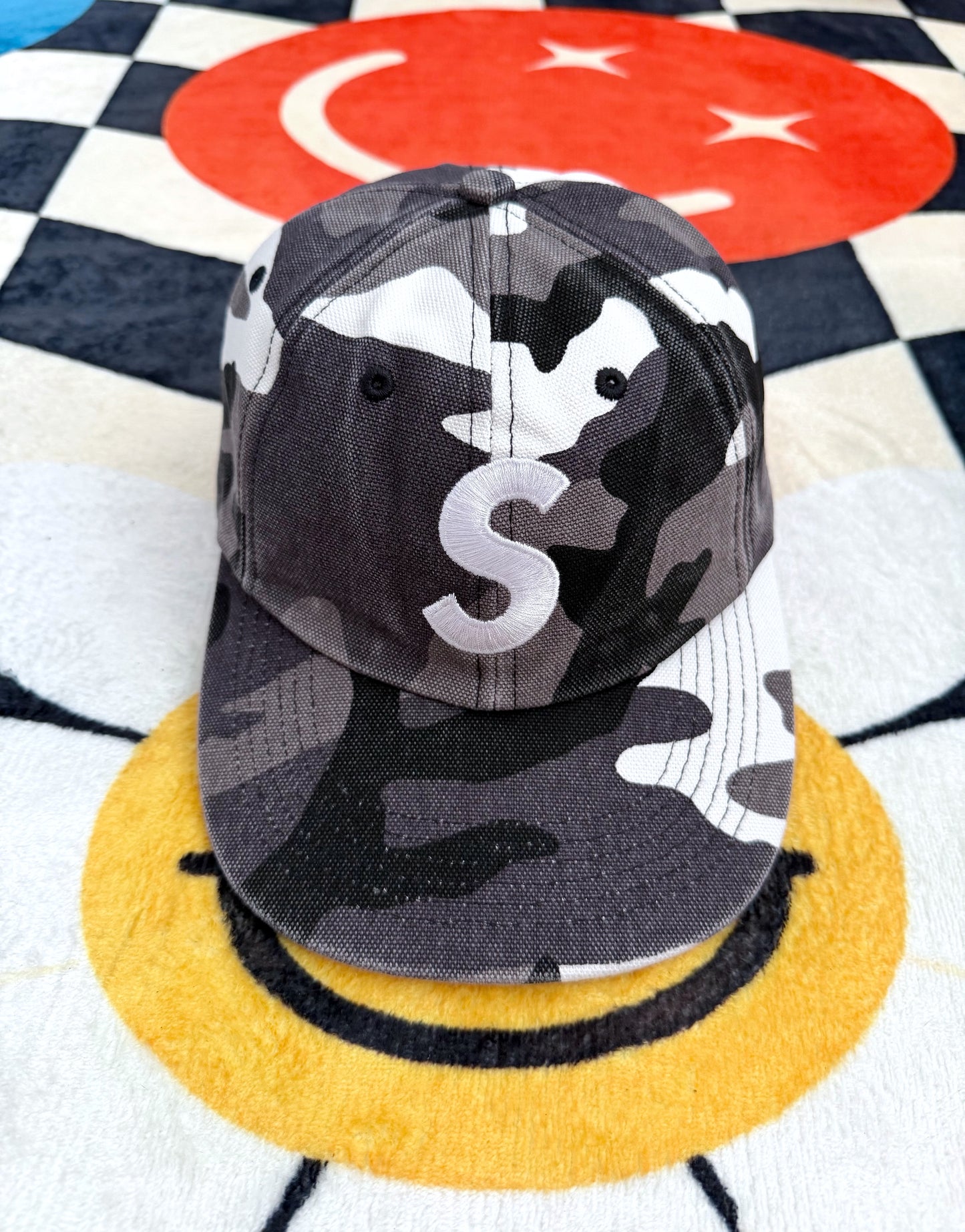 Supreme pigment canvas S logo – military