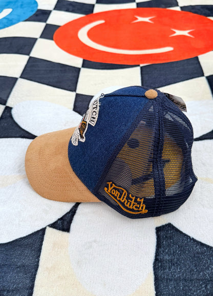 Von Dutch Highway Denim Trucker Hat – Pacific Blue