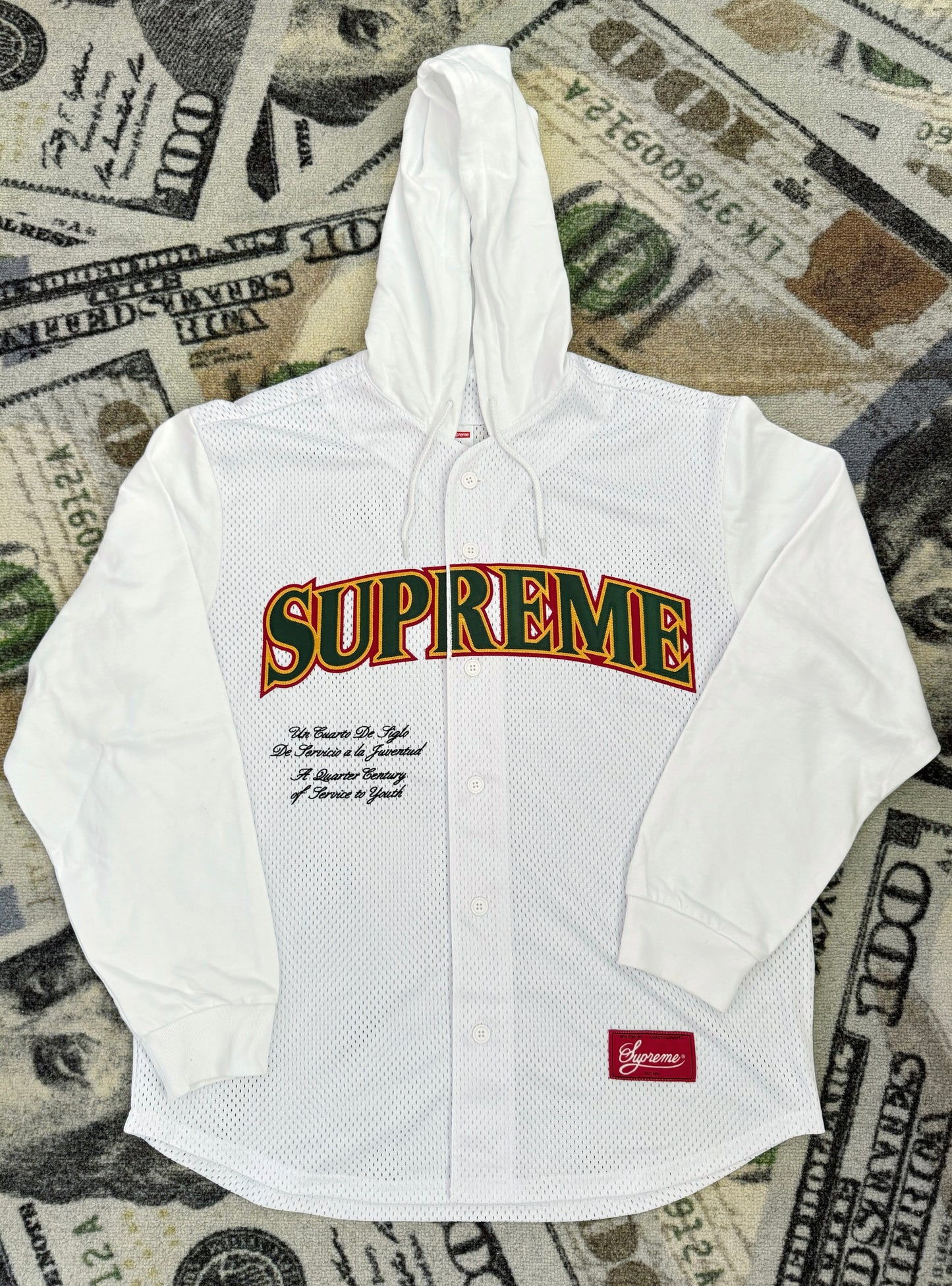 Supreme Mesh Hooded LS Baseball