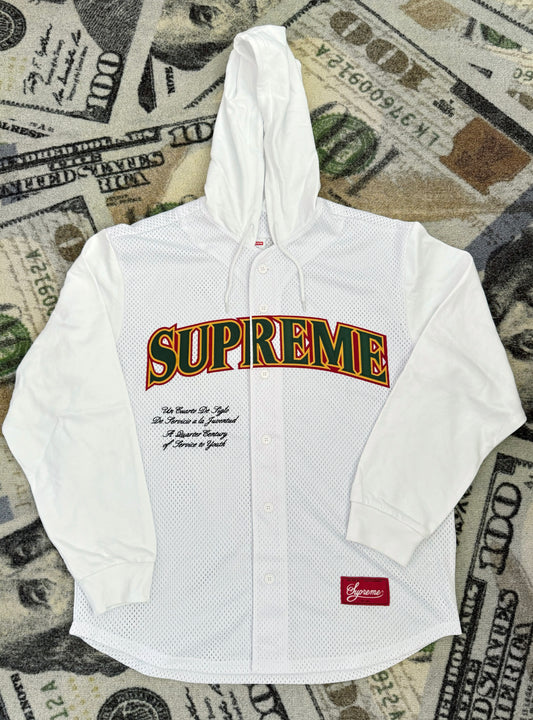 Supreme Mesh Hooded LS Baseball