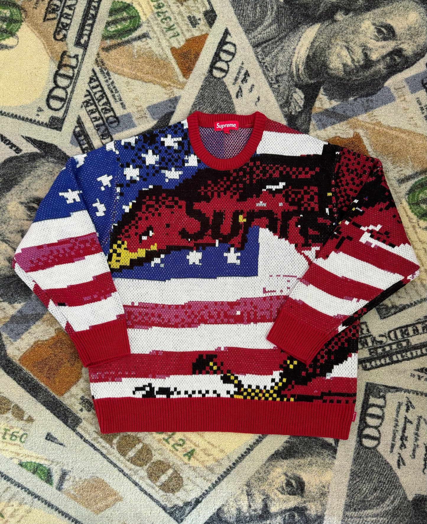 Supreme Digital Flag Sweater