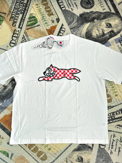 Icecream Chequered Running Dog T-Shirt