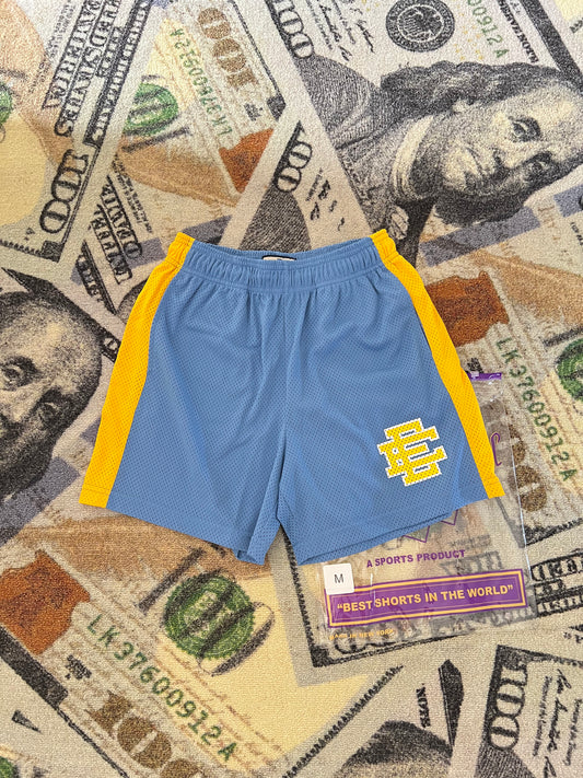 Eric Emanuel EE Basic Short Blue Yonder Varsity Yellow