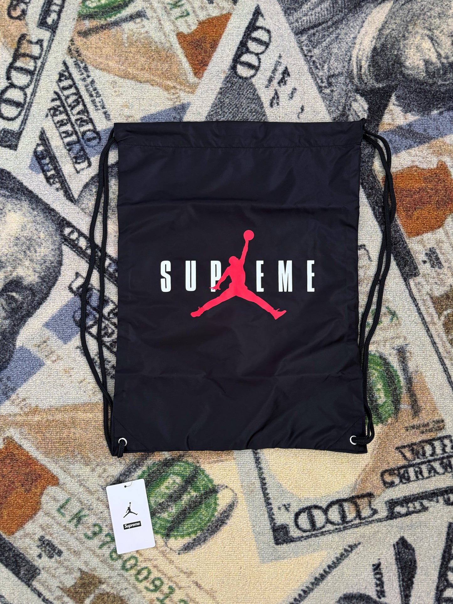 Supreme x Jordan Drawstring Bag