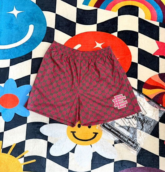 Eric Emanuel EE Shorts – Red Pattern