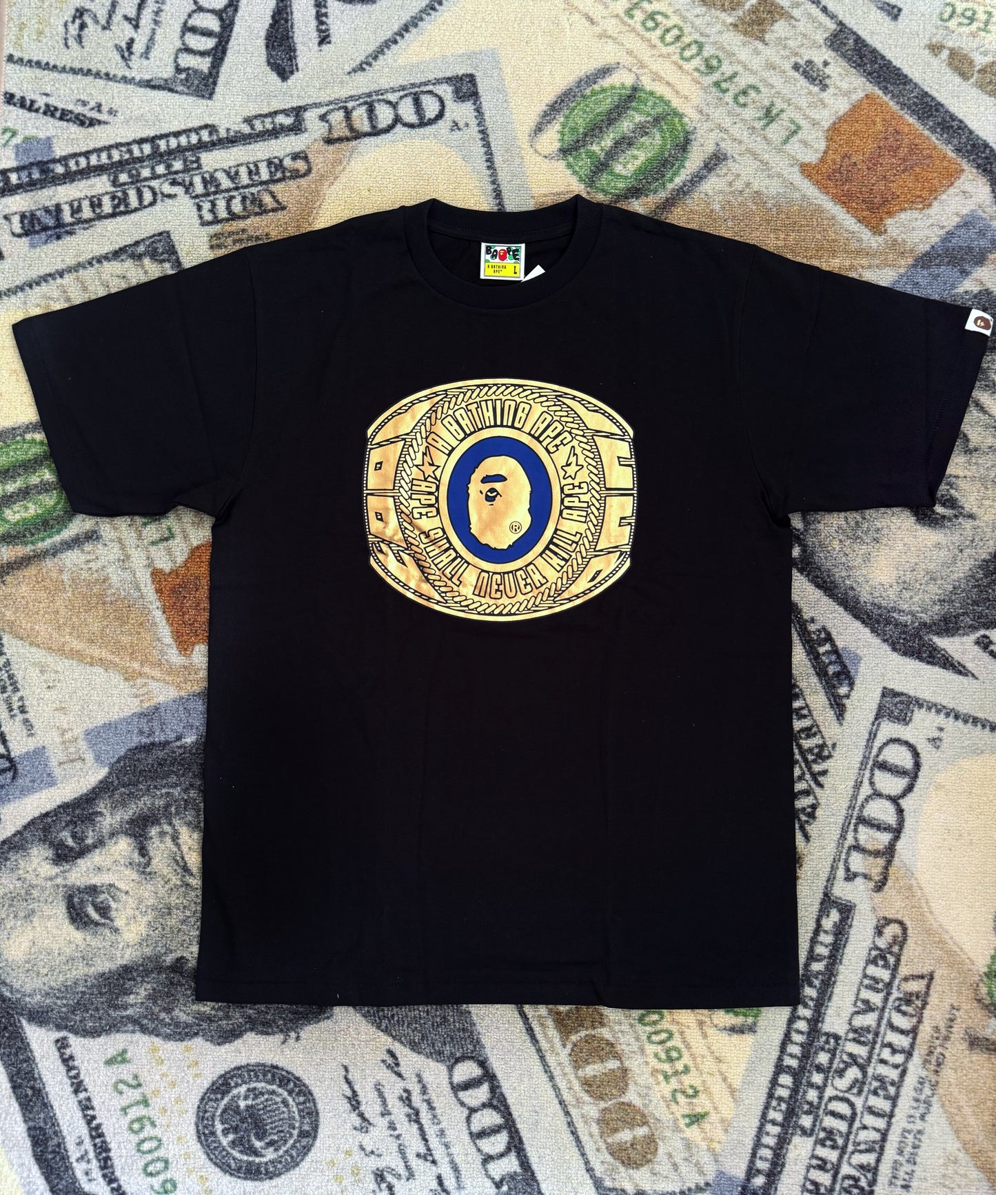 Bape Foil College Ring BAPEC Tee
