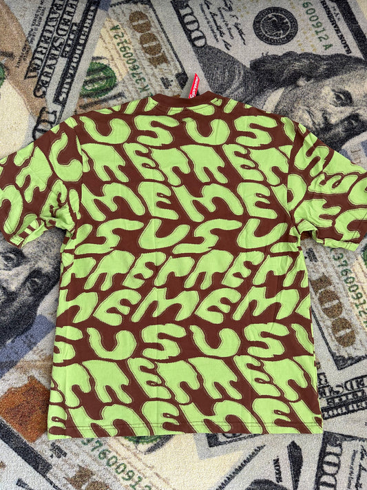 Supreme Stacked Intarsia Short Sleeve Top