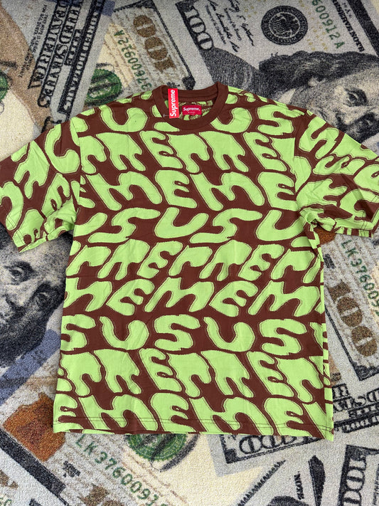 Supreme Stacked Intarsia Short Sleeve Top