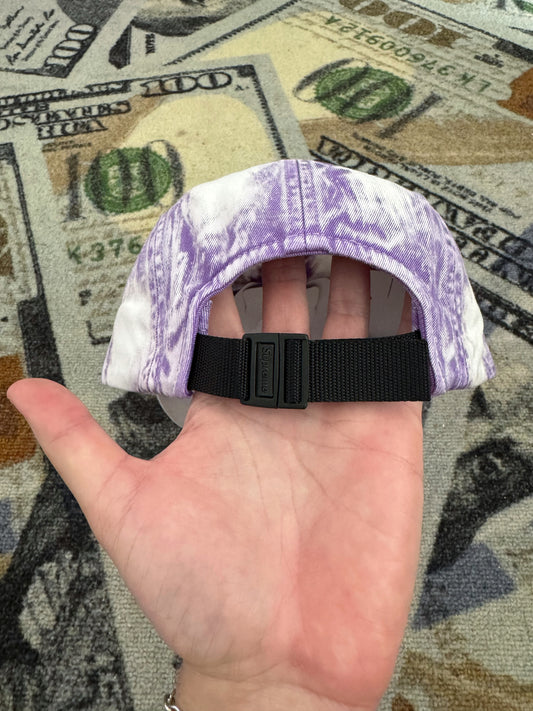 Supreme Bleached Chino Camp Cap – Purple