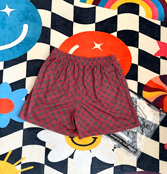 Eric Emanuel EE Shorts – Red Pattern
