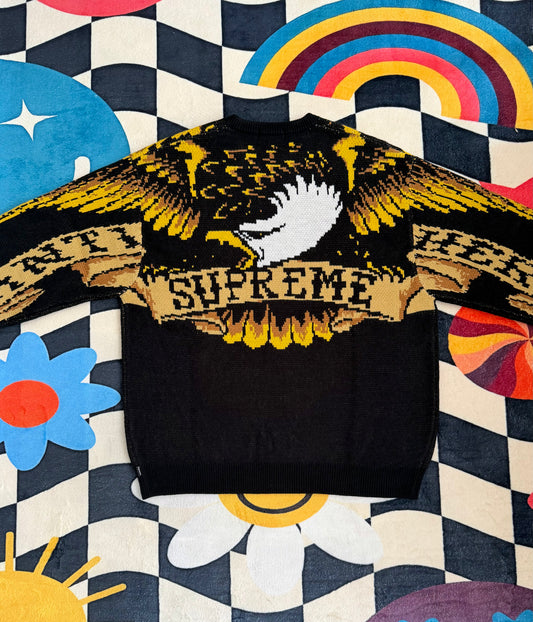 Antihero eagle sweater black
