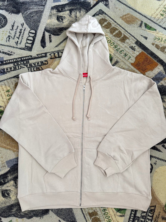 Supreme Thrasher Zip-Up Hooded Sweatshirt – Stone