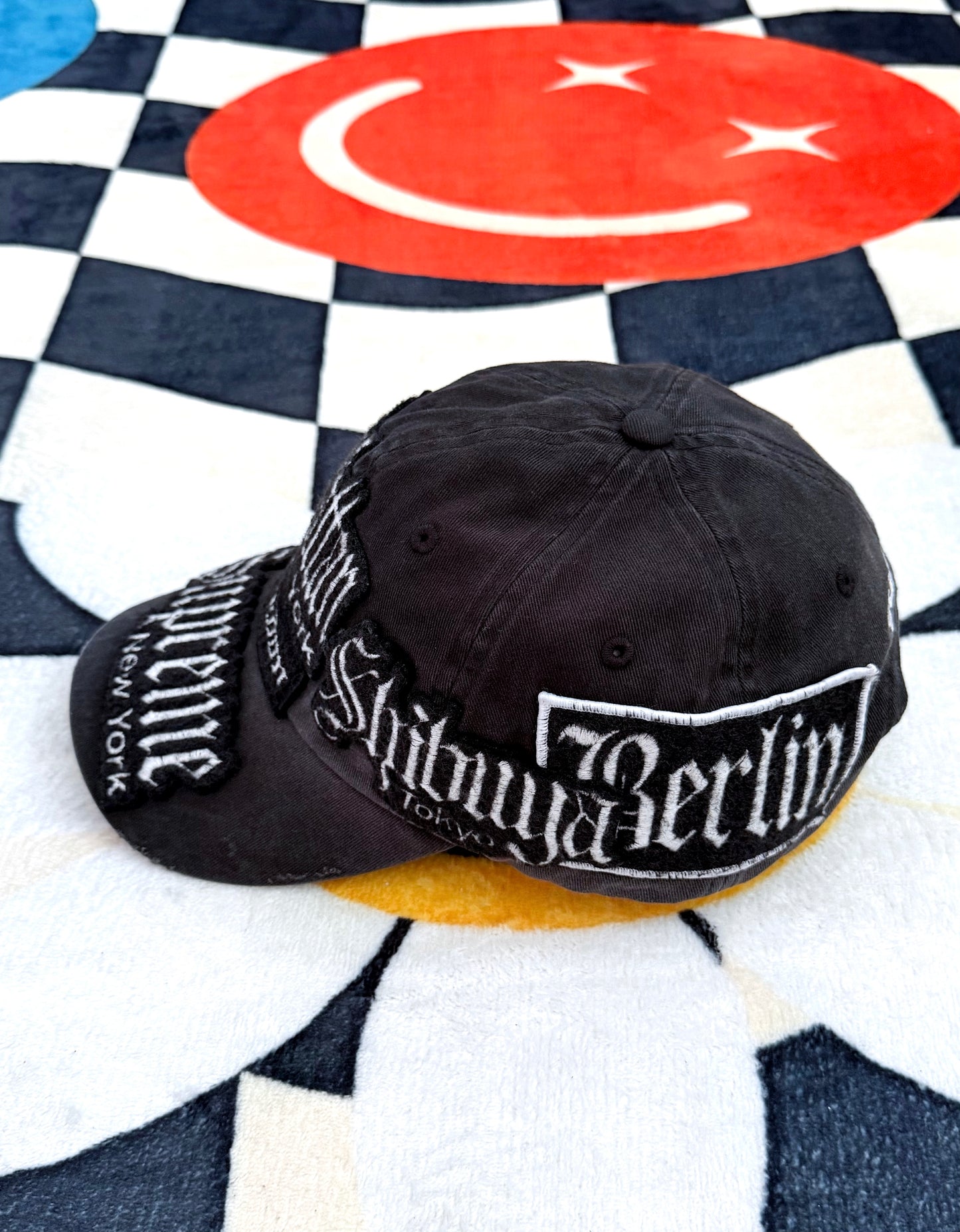 Supreme City Patches 6-Panel Hat Black Camo – SS26