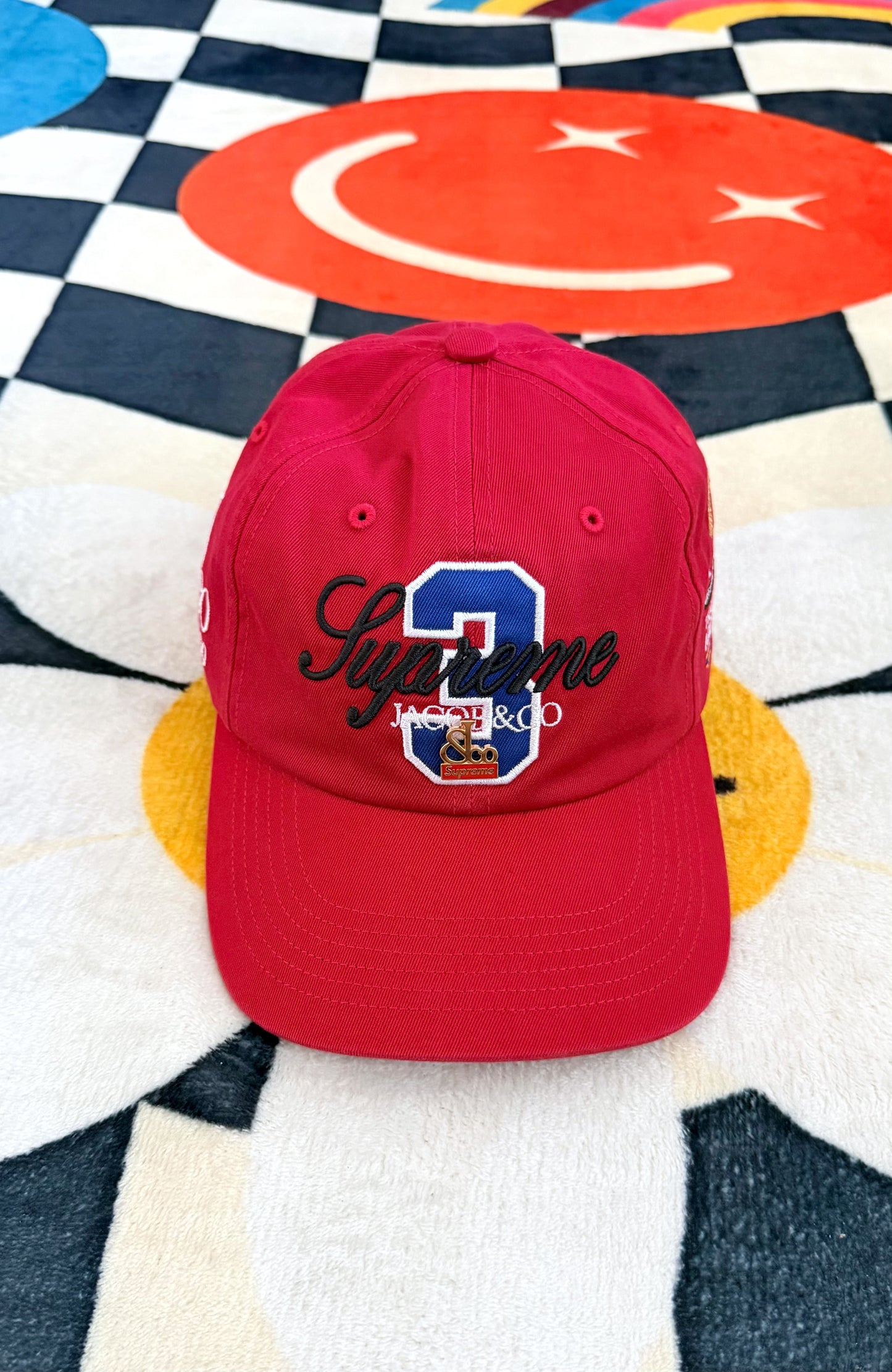 Supreme x La Martina x Jacob & Co.  6-Panel Red