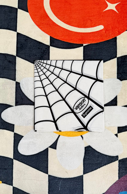 Supreme x Vanson Leathers Spider-Man Bandana White