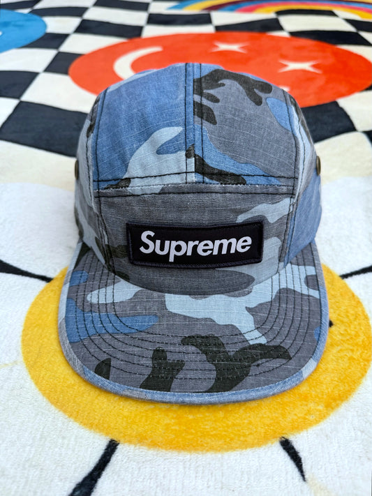 Supreme Military Camp Cap – Blue Camo