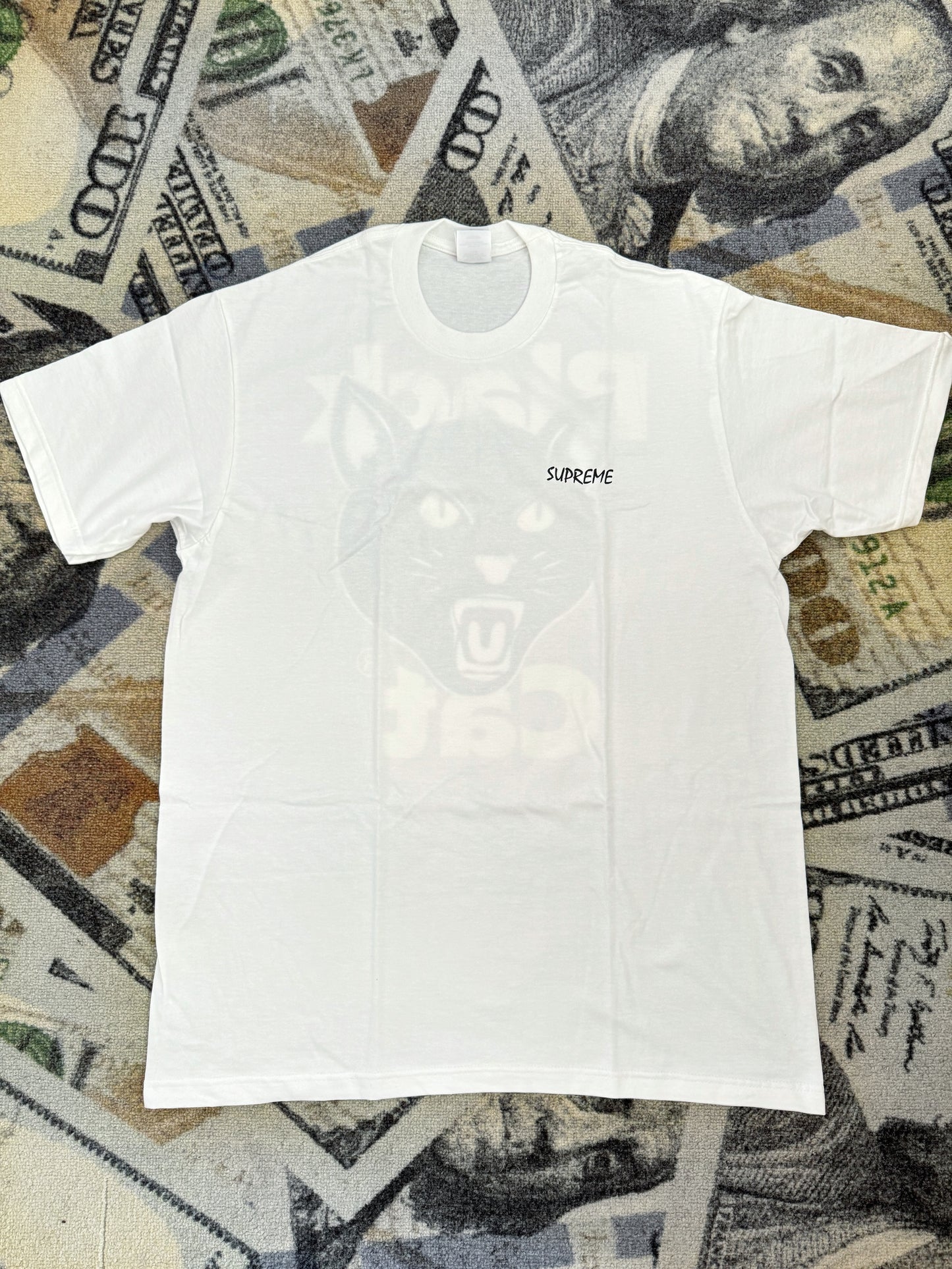 Supreme Black Cat Tee – White