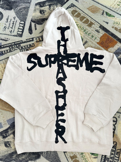 Supreme Thrasher Zip-Up Hooded Sweatshirt – Stone