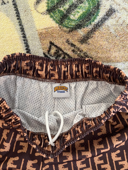 Bravest Studios Runner Shorts Fendi Print