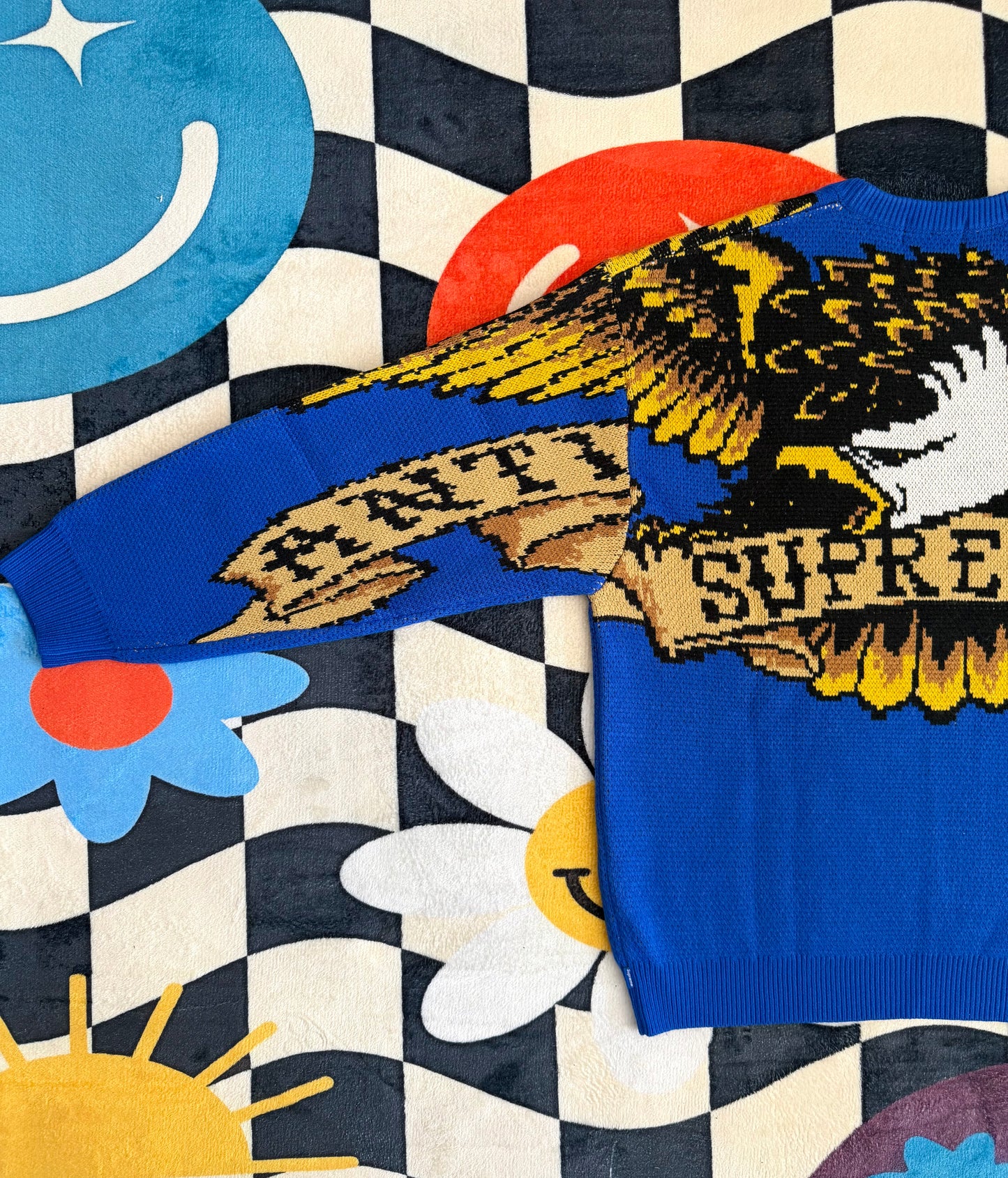 Antihero eagle sweater blue