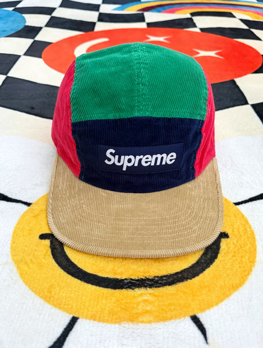 Supreme Corduroy Camp Cap – Multicolor