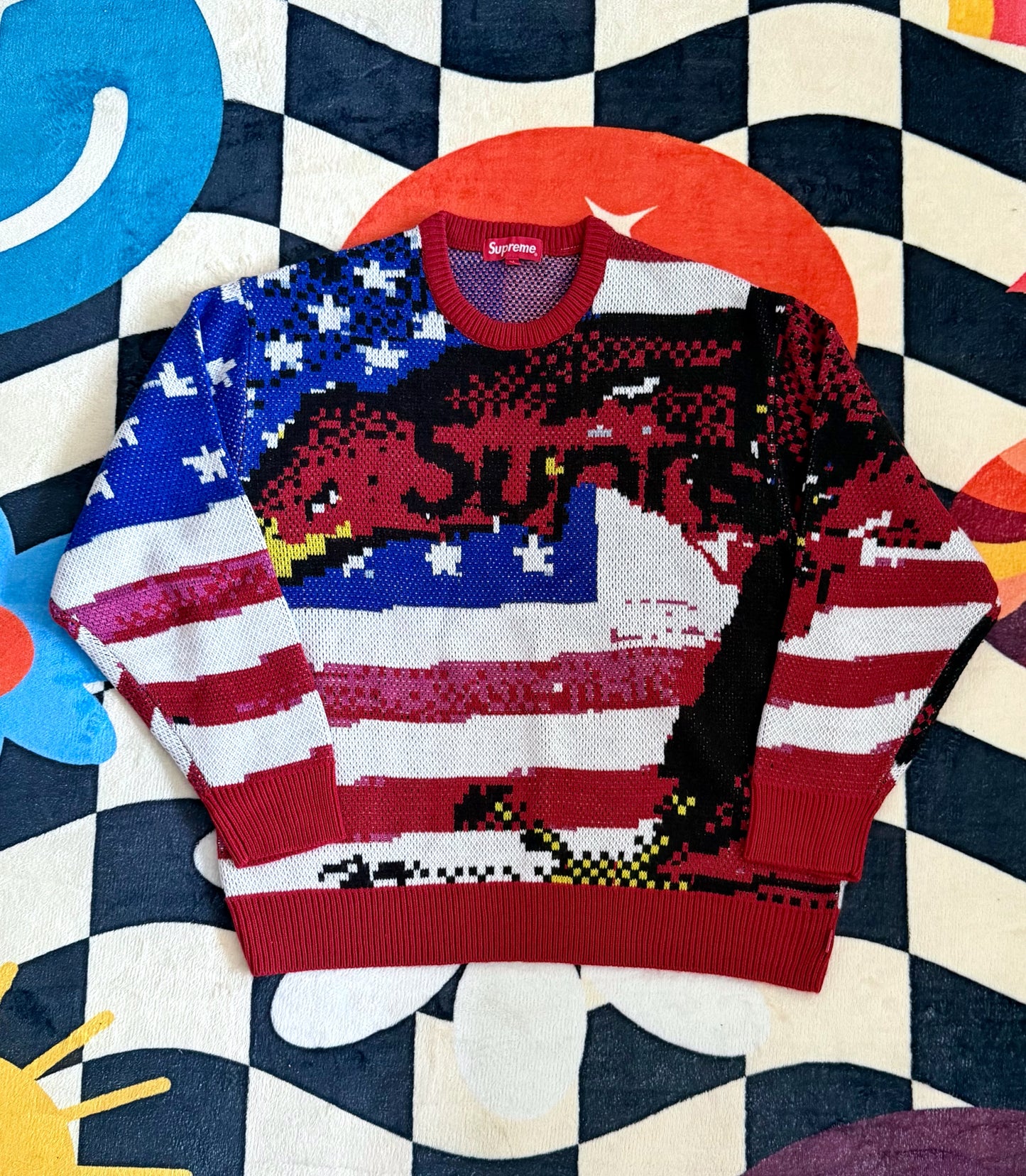 Supreme Digital Flag Sweater
