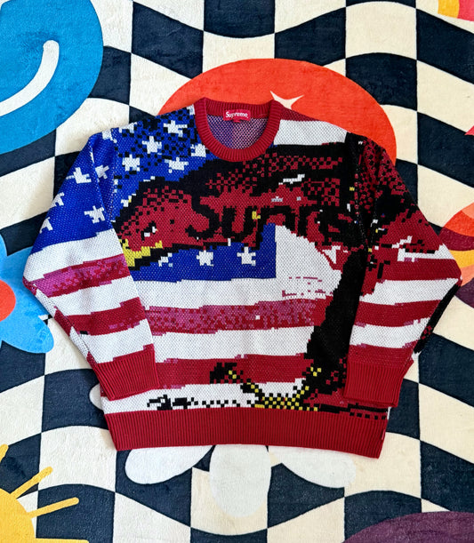Supreme Digital Flag Sweater